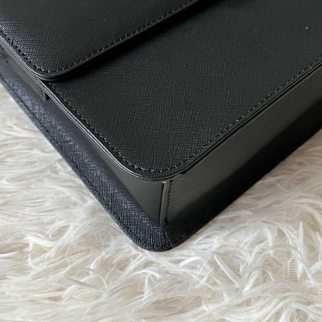 未使用級✨アニエスベー 2Wayハンドバッグ サフィアーノレザー