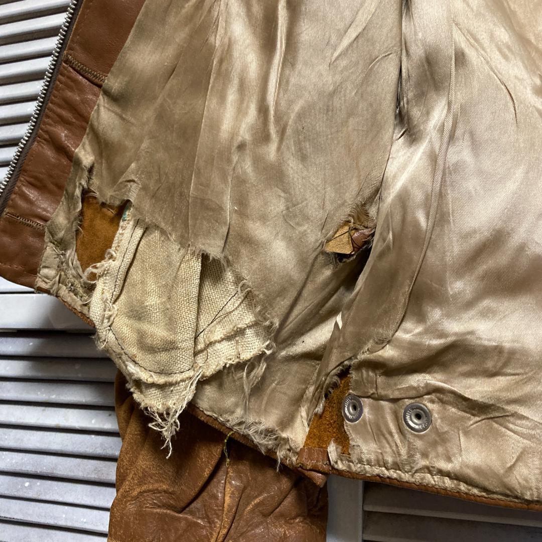 ATYE レザー ジャケット 古着 40s ~ 50s 60s 茶色 ACME