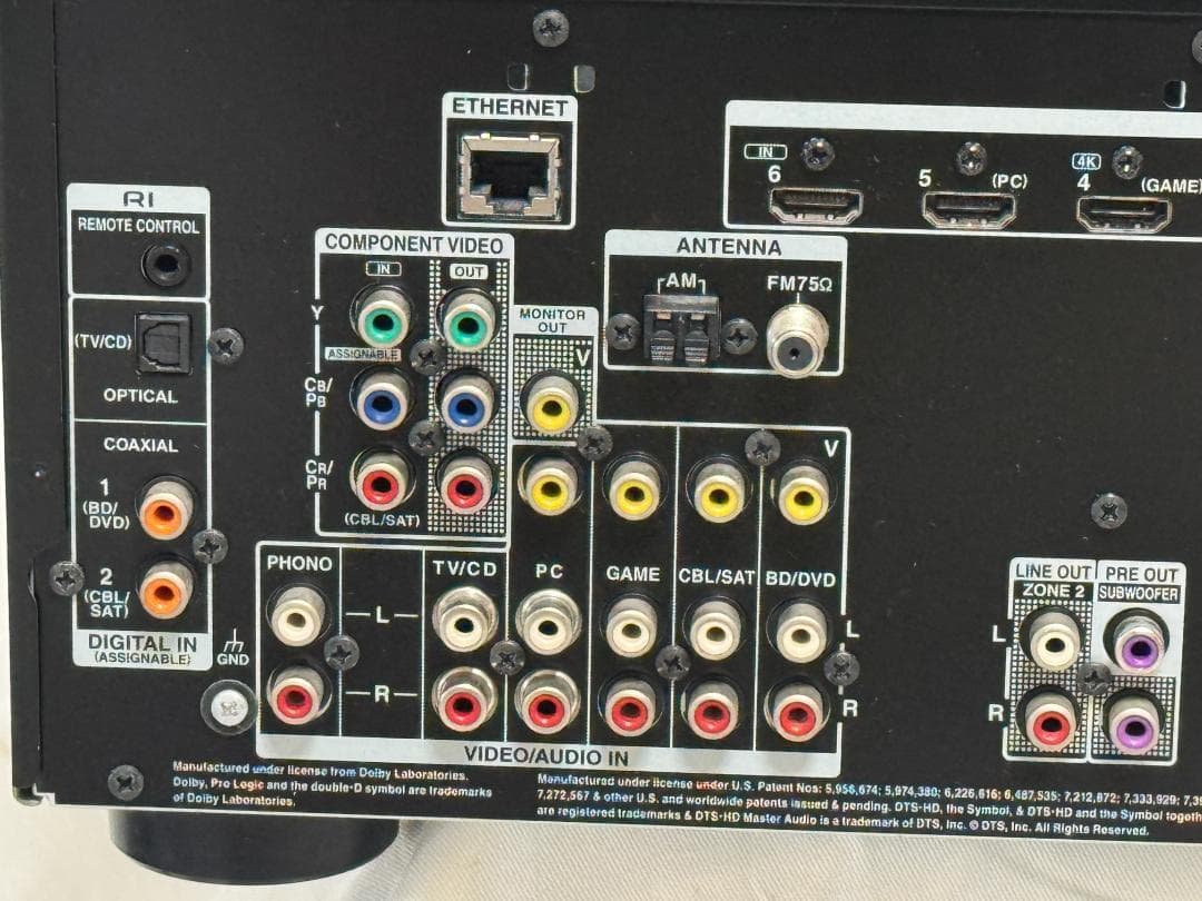 ONKYO AVレシーバー 7.1ch対応 TX-NR626