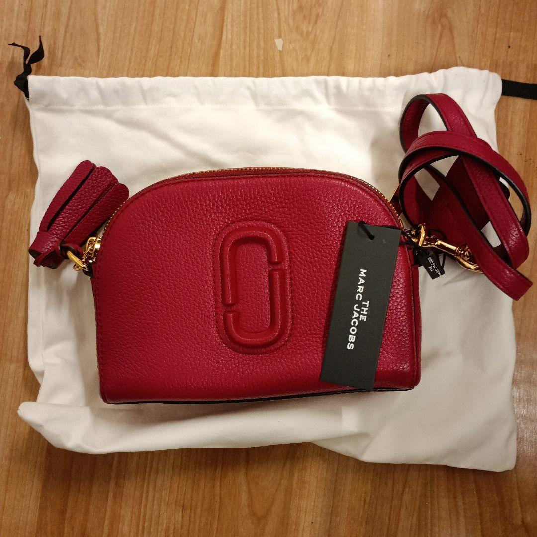 新品 未使用品 ダク付き MARC JACOBS レッドショルダーバッグ