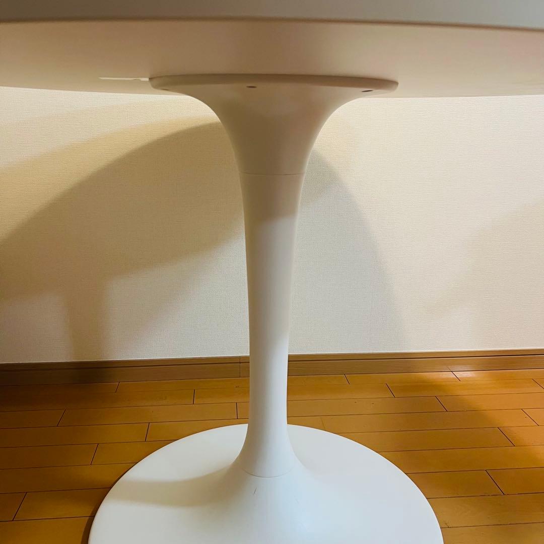 【引き取り限定】 IKEA 丸テーブル 白色 DOCKSTA（ドクスタ）