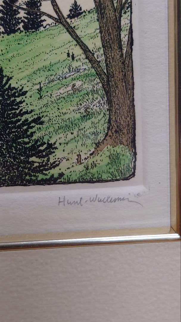 スーザン・ハント・ウォルコッツ　銅版画　JUNE