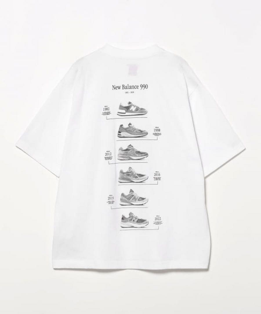 トップス BEAMS New Balance Washed graphic Tshirts