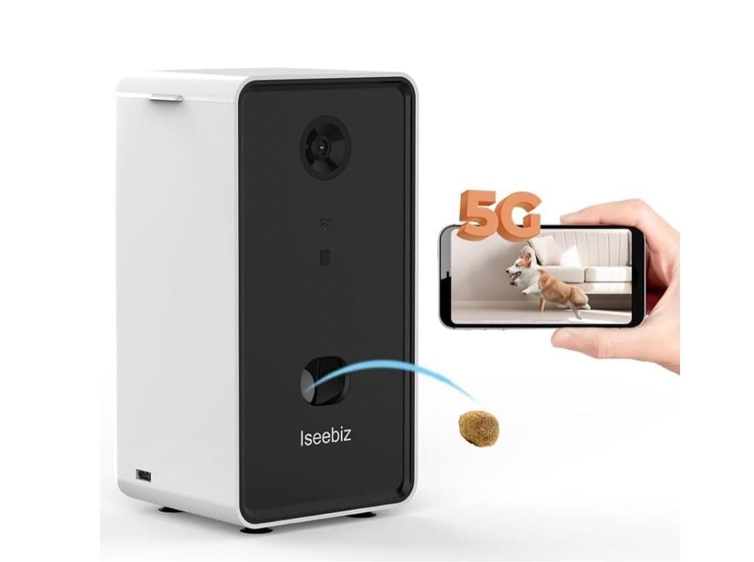 10008 Iseebiz ドッグカメラ 飛び出すおやつ　ホワイト