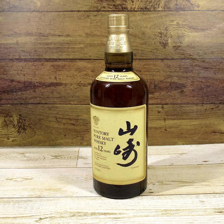 【q-142s/km】 SUNTORY　ウイスキー　山崎　12年　未開栓　箱付