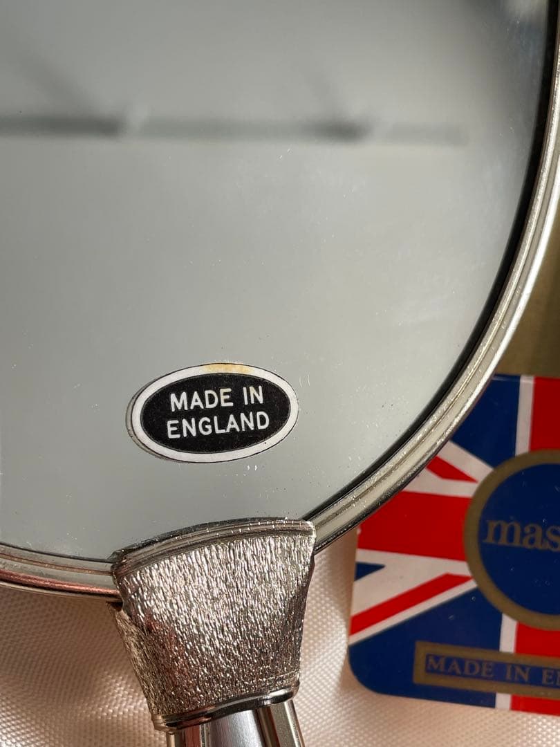 イギリス製 mascot 化粧台セット アンティーク 高級ミラー ブラシセット