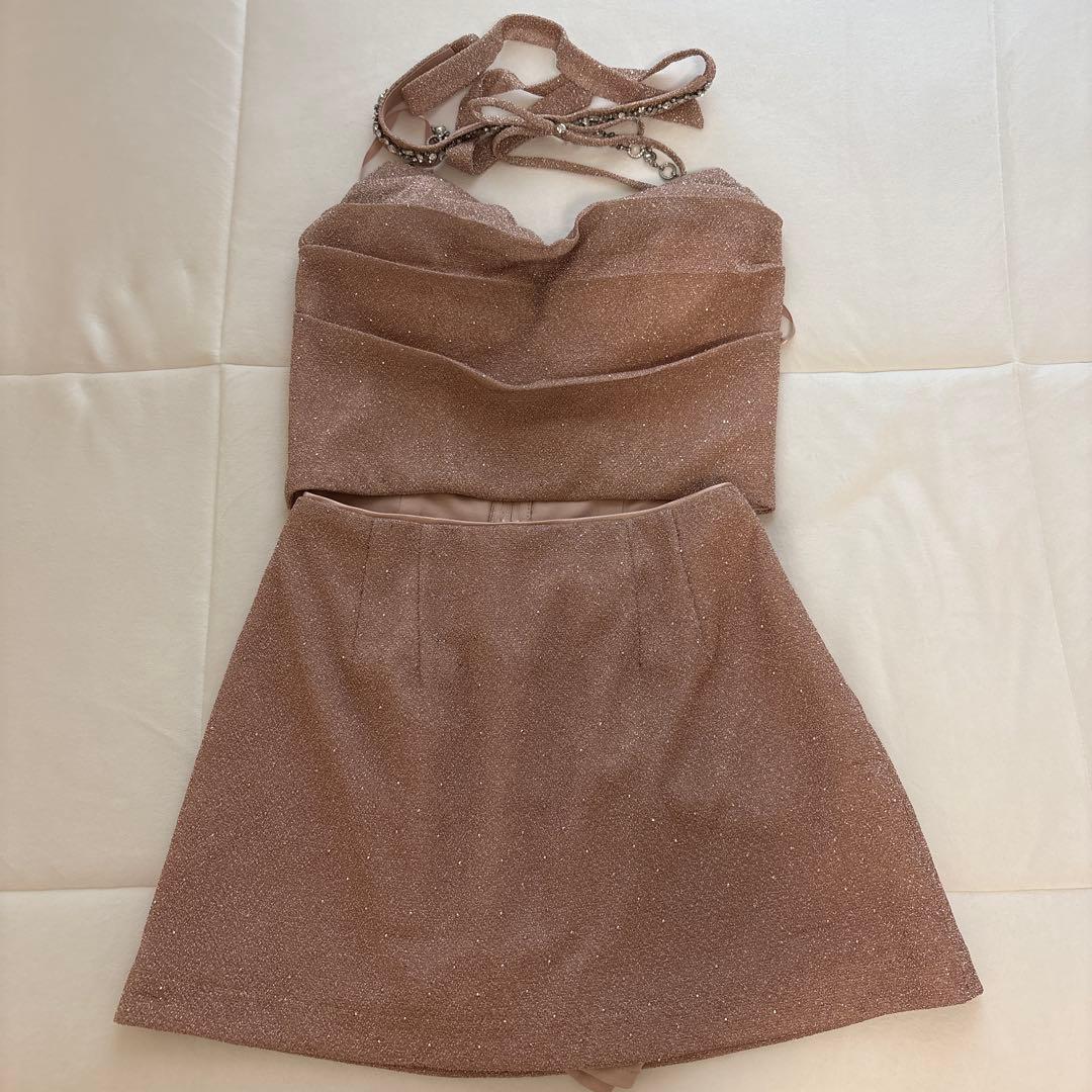 ROBE de FLEURS ピンク タイトドレス Sサイズ　fm3772