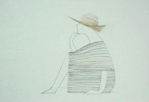 油絵 菅家令子 絵 絵画インテリア額付(青緑＋金色の枠) F4-071812女性