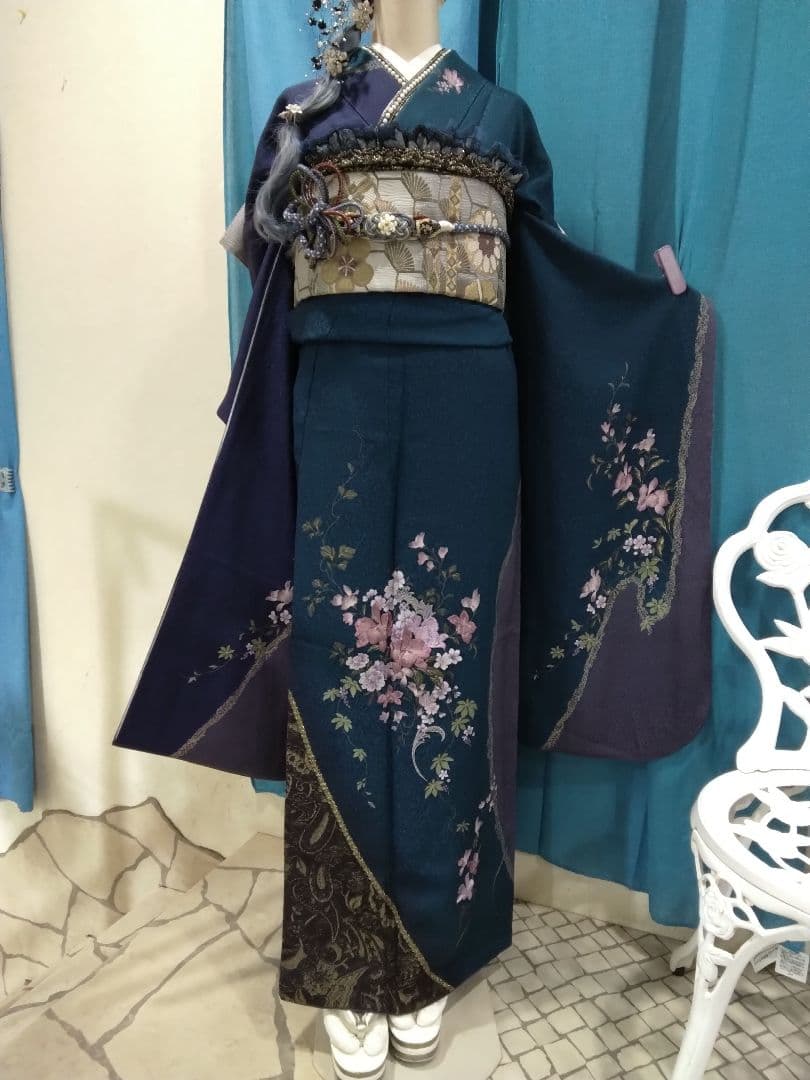 振袖フルセット、やまと誂製振袖、重ね衿、帯揚げ帯締め、西陣袋帯、襦袢、ガード加工