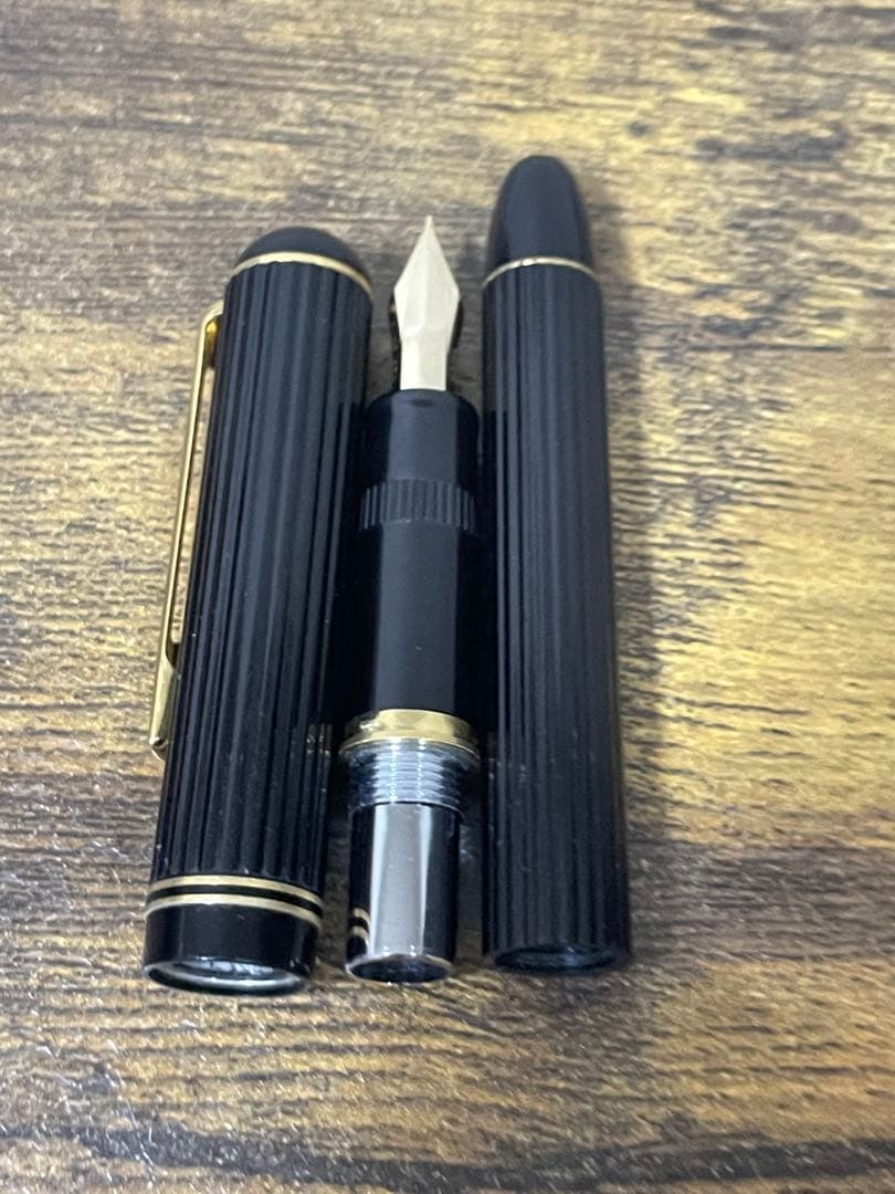 初代　ジャスタス　14金　ゴールド　万年筆　細字　パイロット　嵌合式