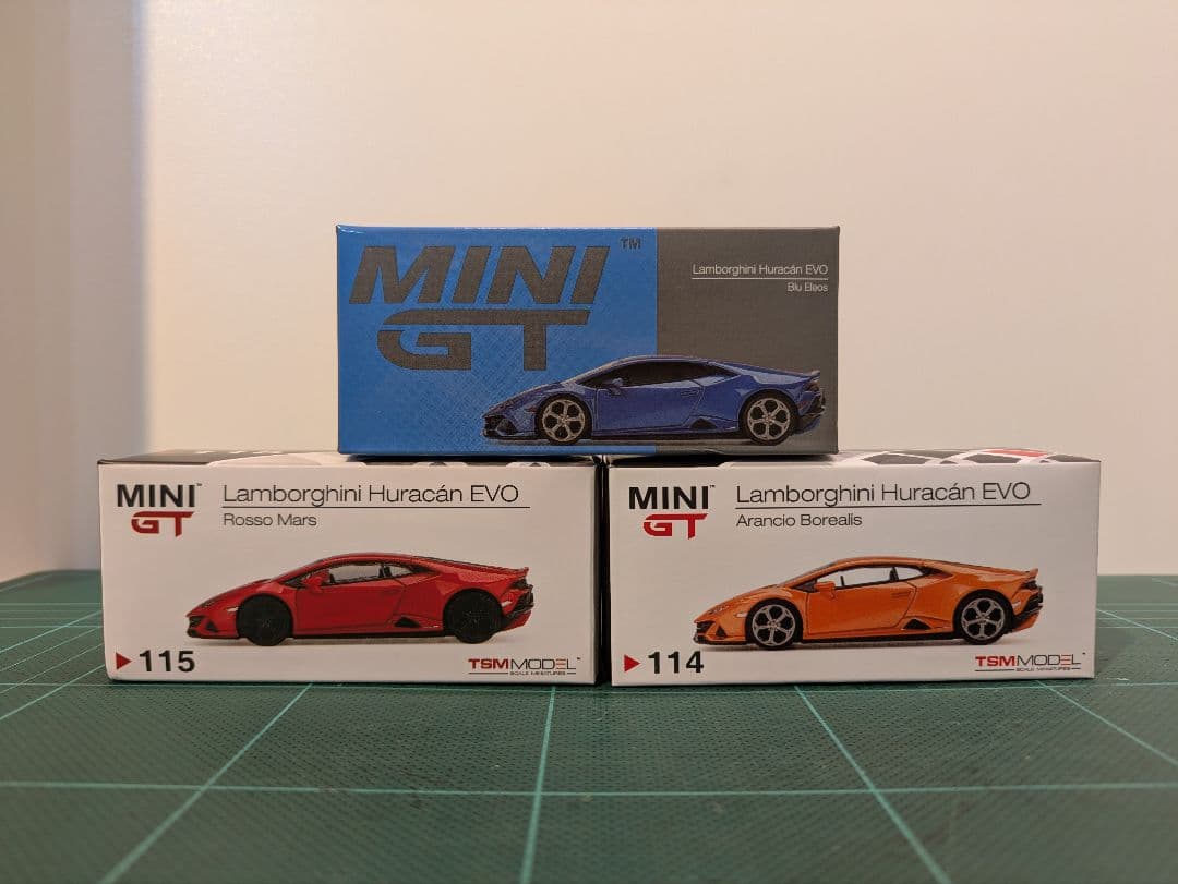 MINIGT ランボルギーニ ウラカン EVO セット 229 115 114