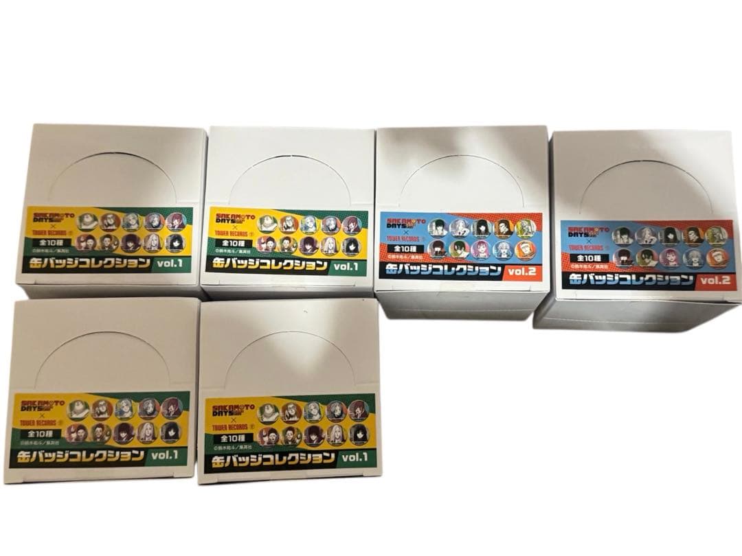 サカモトデイズ　タワレコ　缶バッジ　vol.1×4つ　vol.2×2