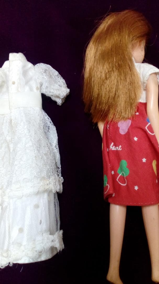 昭和レトロリカちゃん人形２代目３代目シリーズ当時物ウェディングドレスおまけ付き