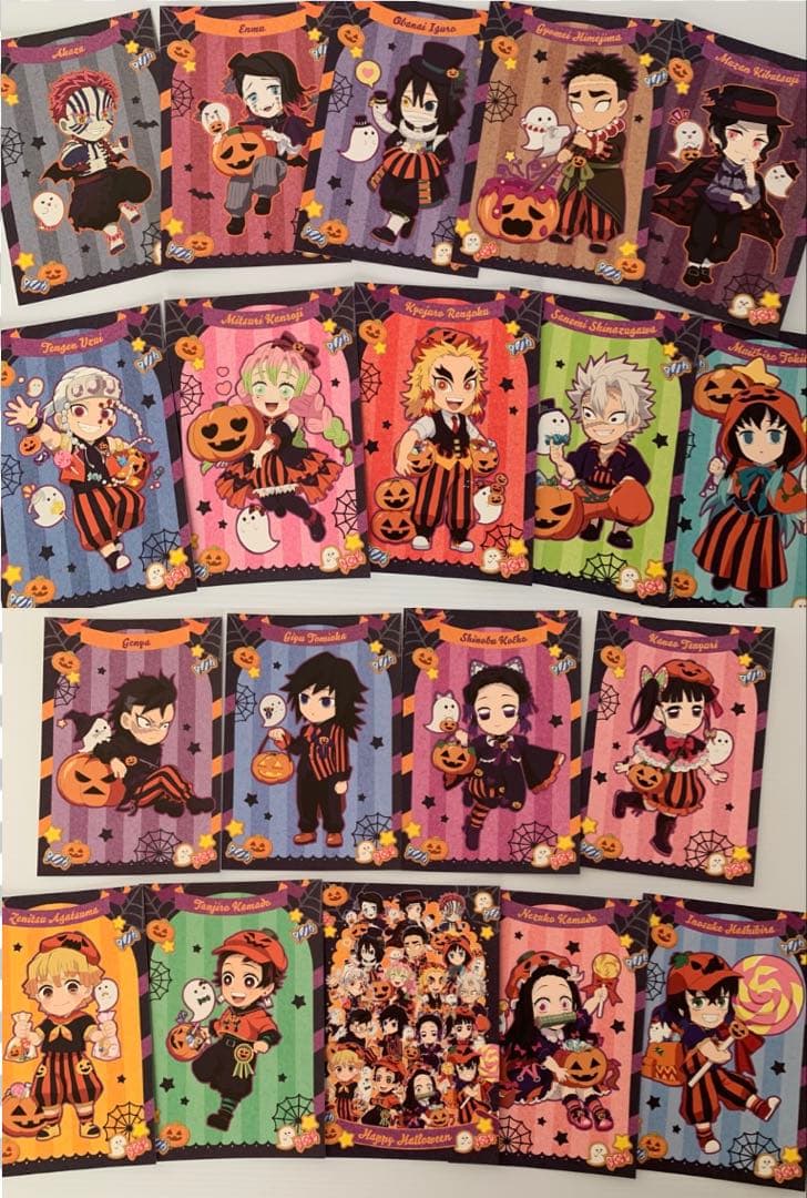 鬼滅の刃 ✨ 2021 ハロウィン ポストカード 19種 フルコンプ 美品