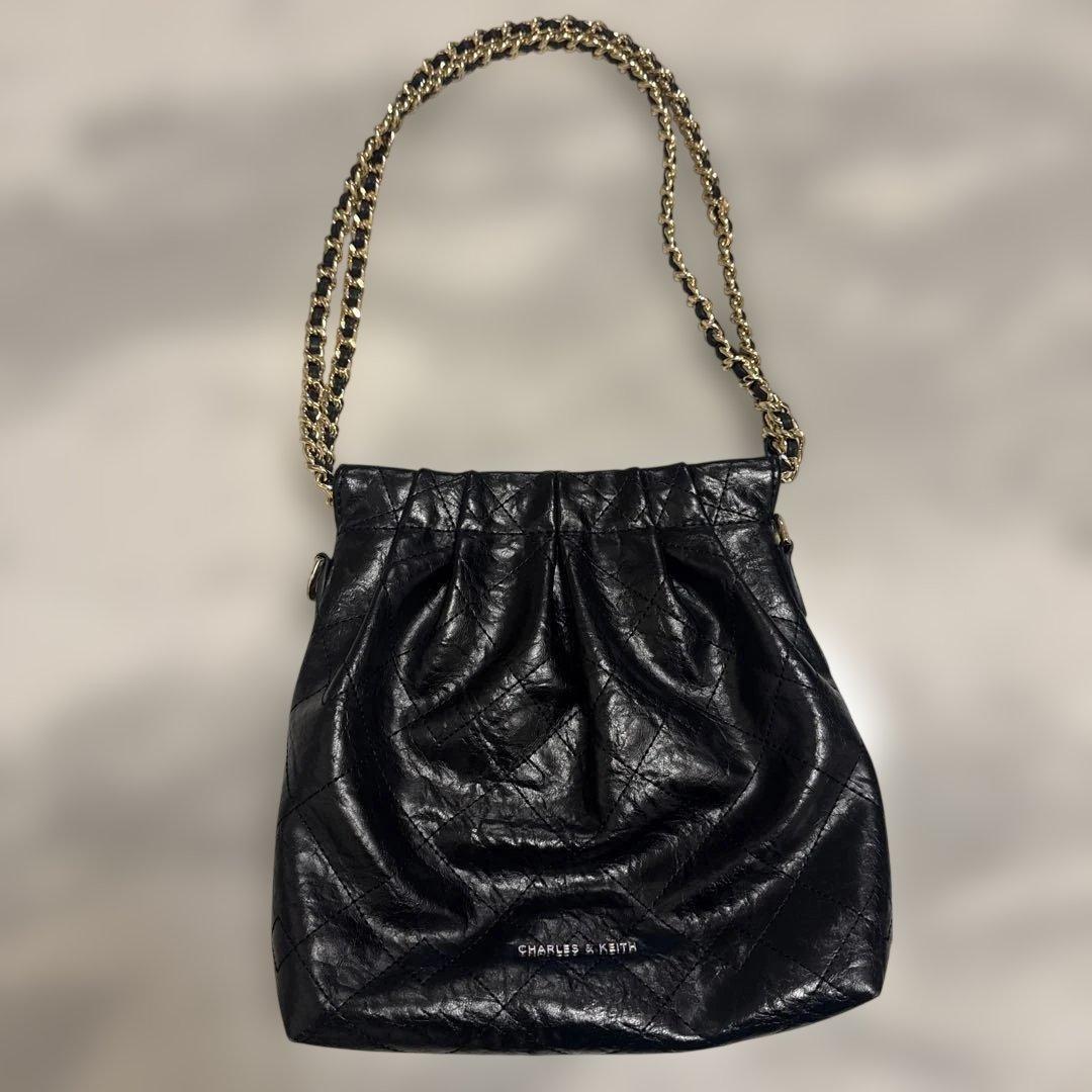 Duo ドゥオ チェーンハンドルツーウェイバックパック - ブラック