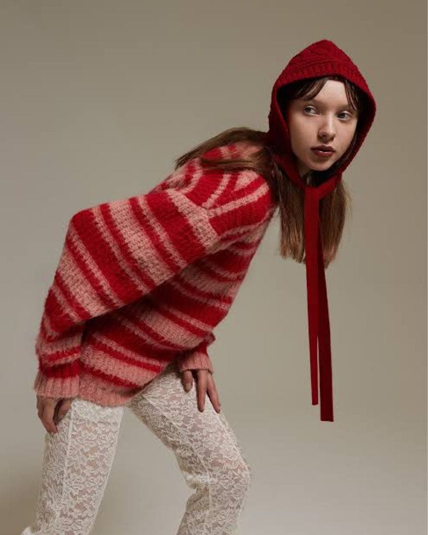 POPPY あさぎーにょ　Christmas　ニット帽　帽子　赤ずきん