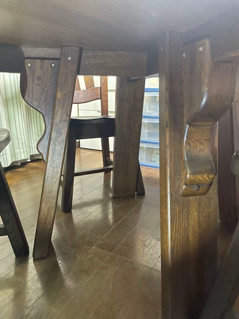 送料無料オランダ製ネザーランズフォークロア　ティエル16角形　ダイニングテーブル