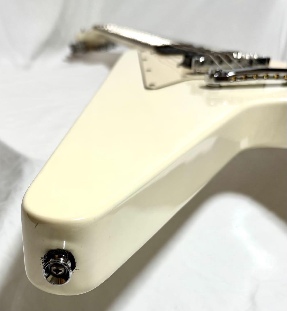 【新品弦張替済】Photo Genic エレキギター フライングV