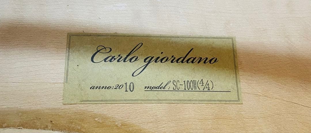 【調整品】Carlo giordano SC-100W 4/4 チェロ 2010