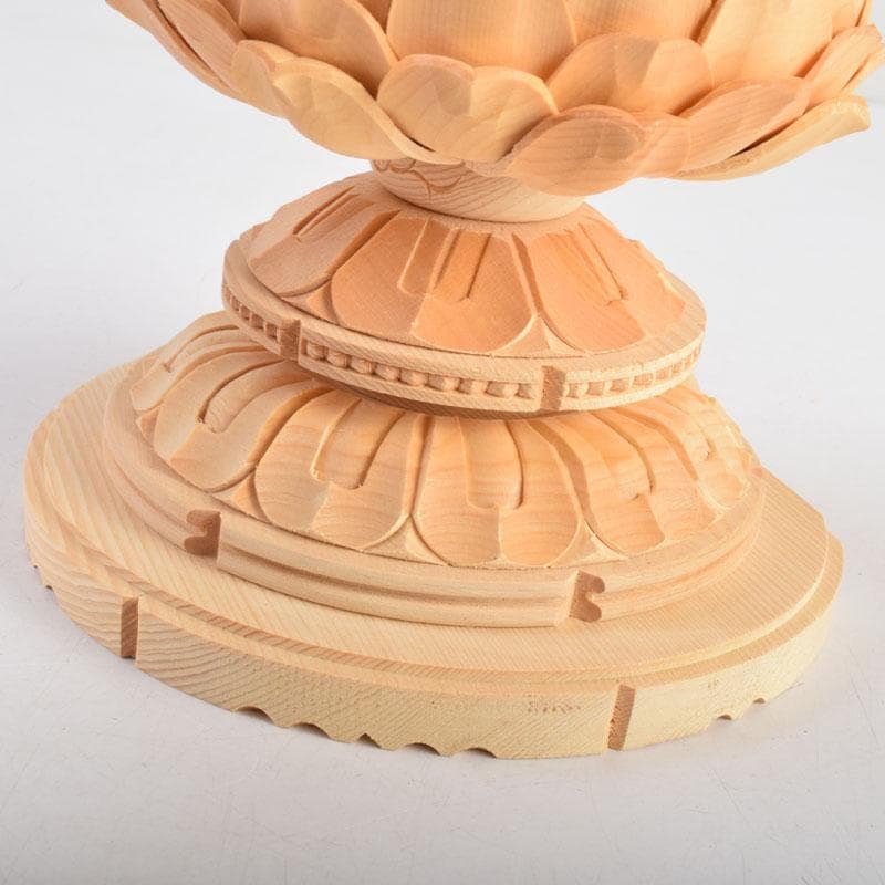 仏教美術　桧彫刻　釈迦如来座像　仏像　蓮華台　C　8982