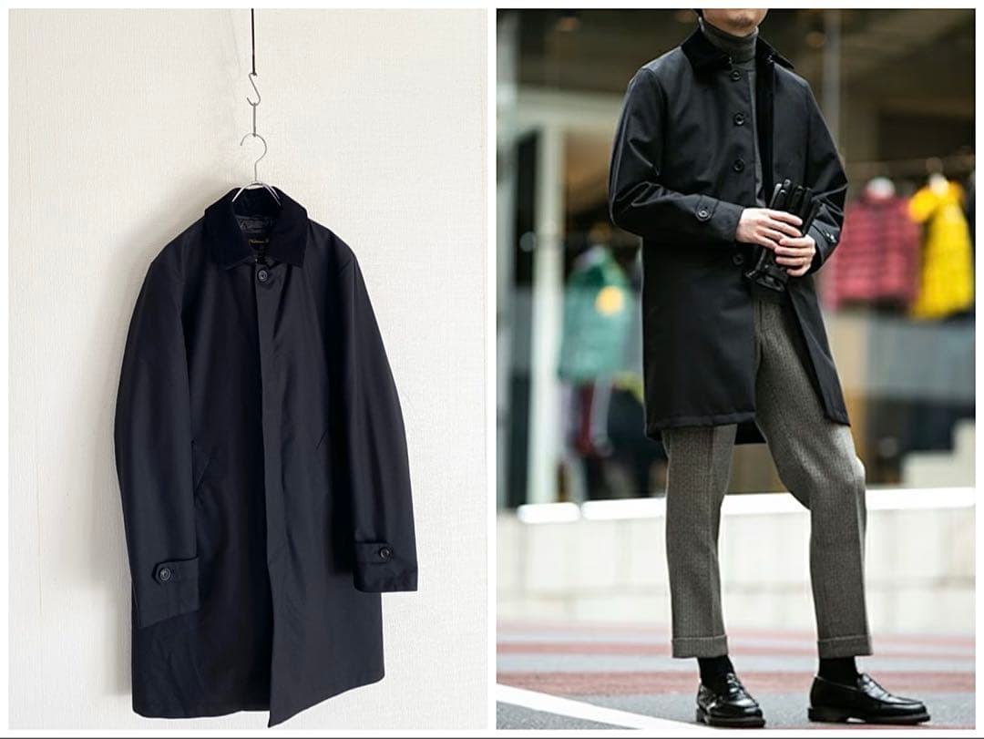 美品 ナノユニバース 西川ダウン 3WAYステンカラーコート M 黒