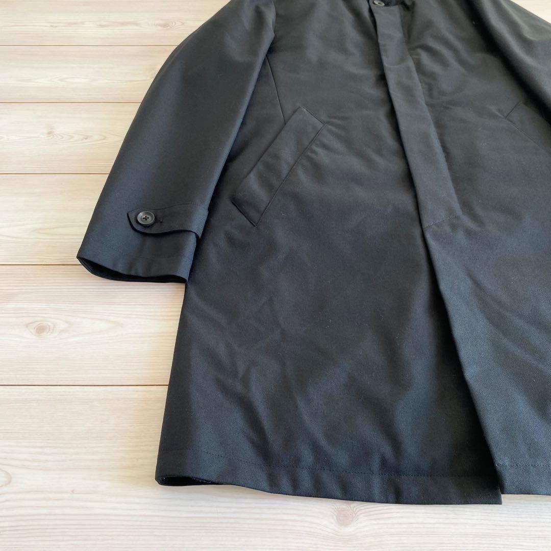 美品 ナノユニバース 西川ダウン 3WAYステンカラーコート M 黒