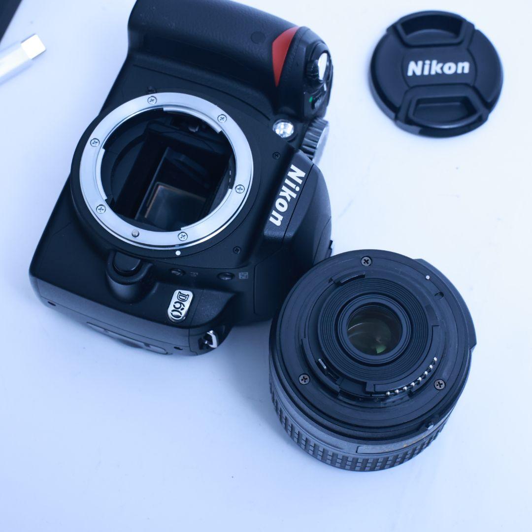 スマホ転送可 Nikon D60 デジタル一眼レフ カメラ 望遠レンズ付