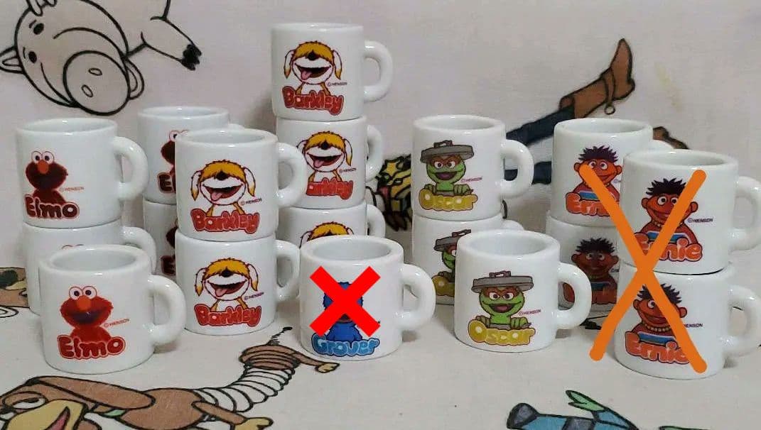 セサミストリート ミニマグカップコレクション まとめ売り／バラ売り どちらも可