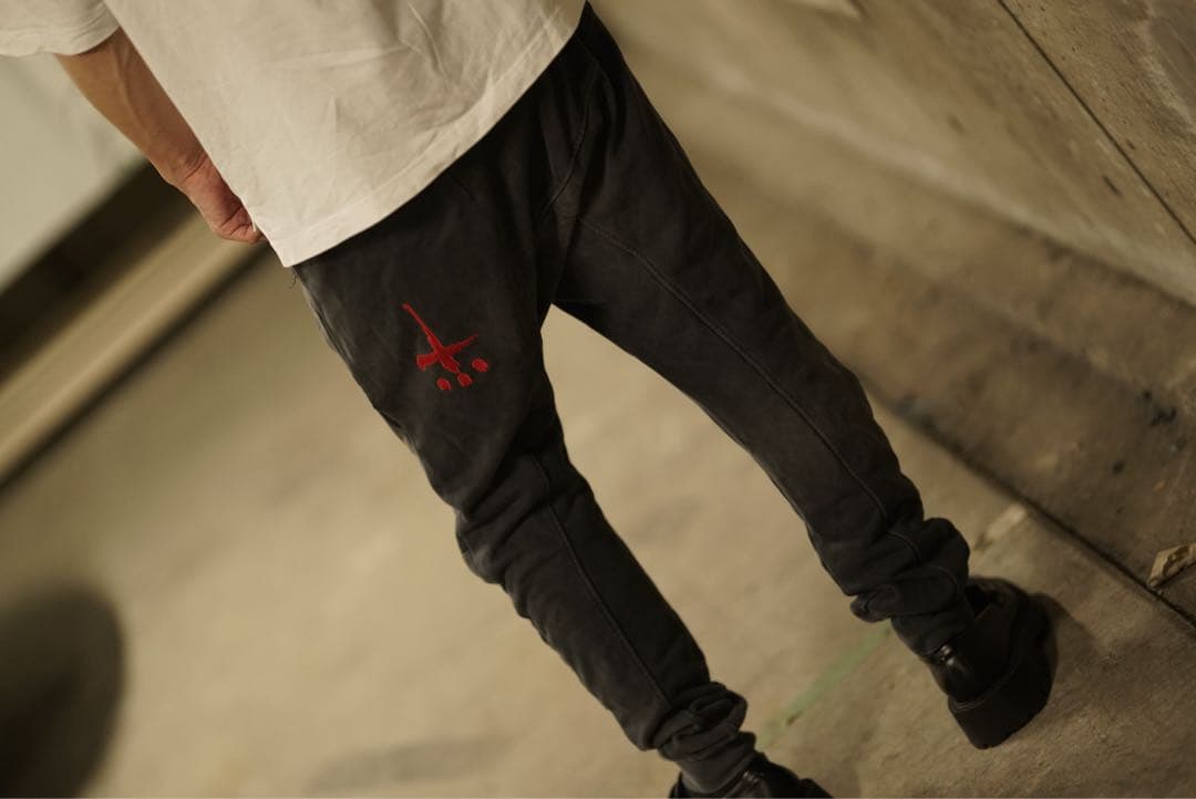 CVTVLIST 加工 サルエル リブ スウェット パンツ カタリスト