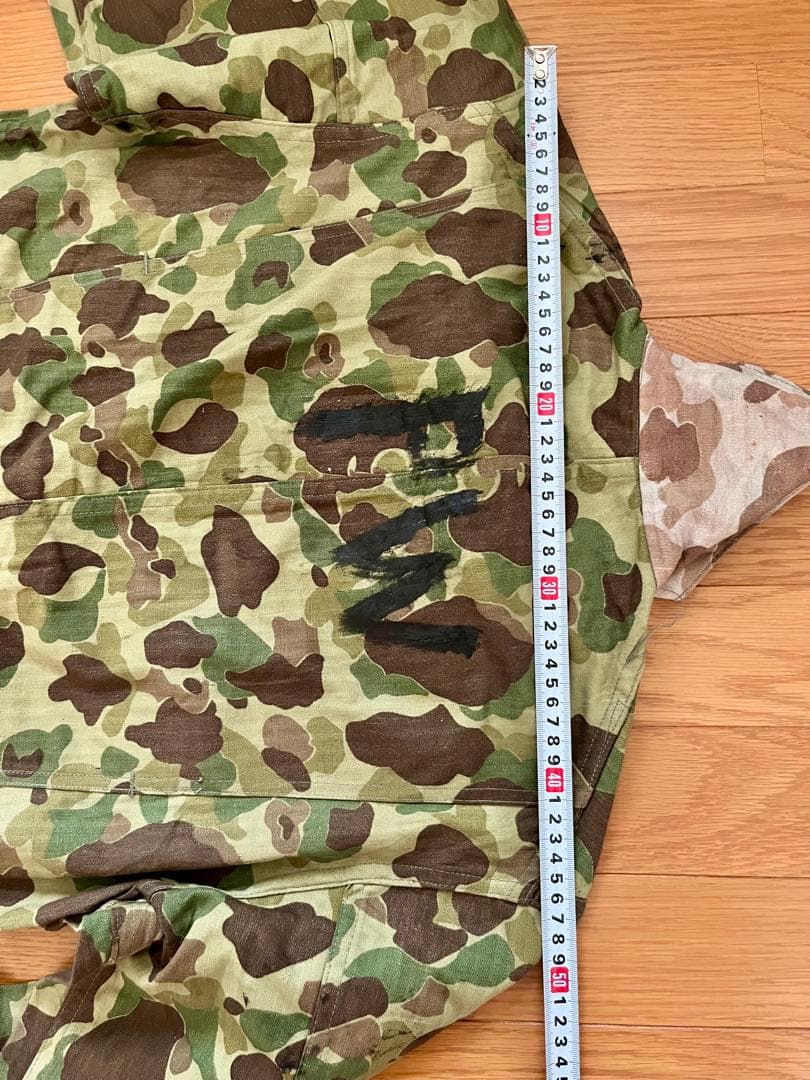 40s U.S.ARMY ダックハンターカモHBT 本物実物デッドストック PW