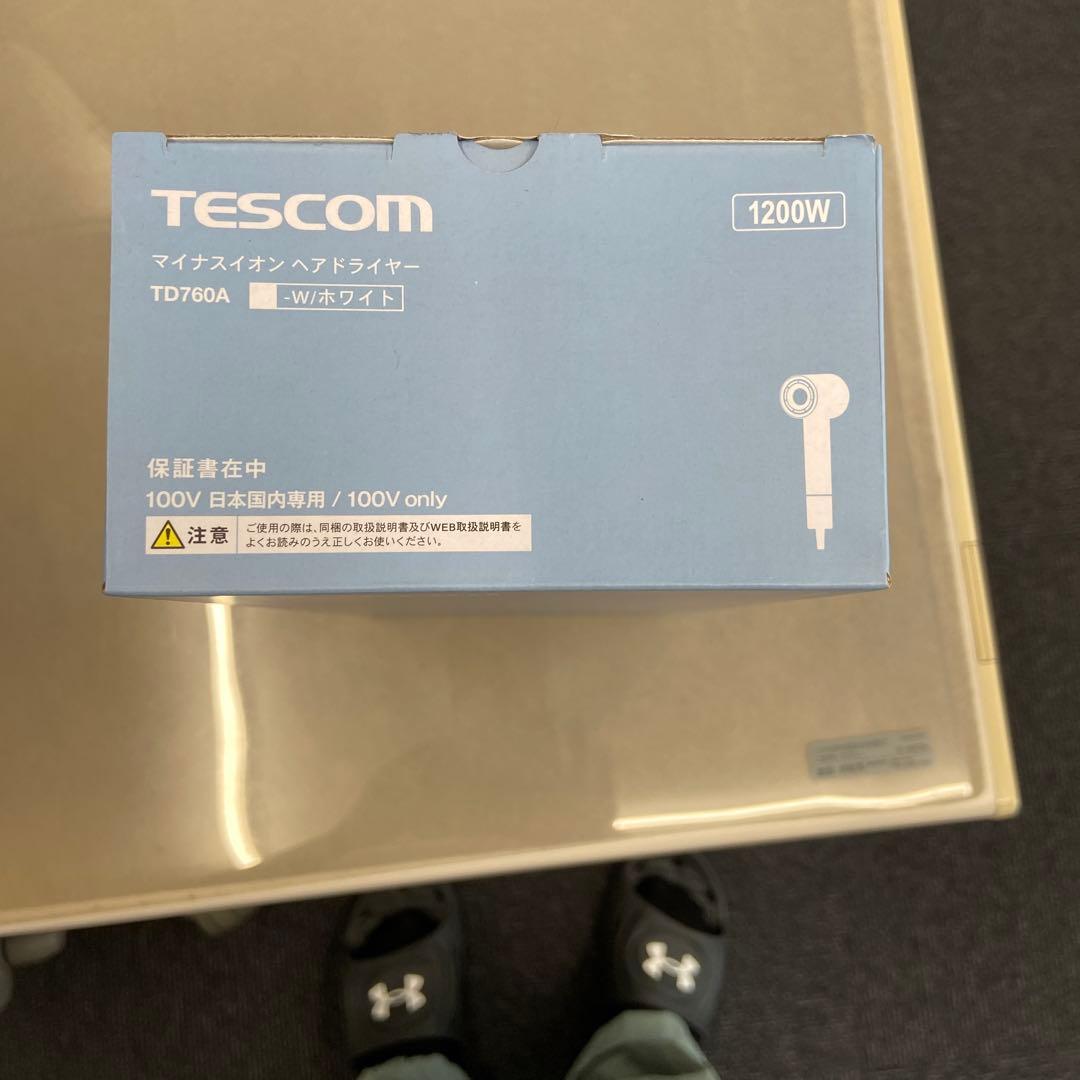 TESCOM マイナスイオンヘアドライヤー TD760A 1200W ホワイト