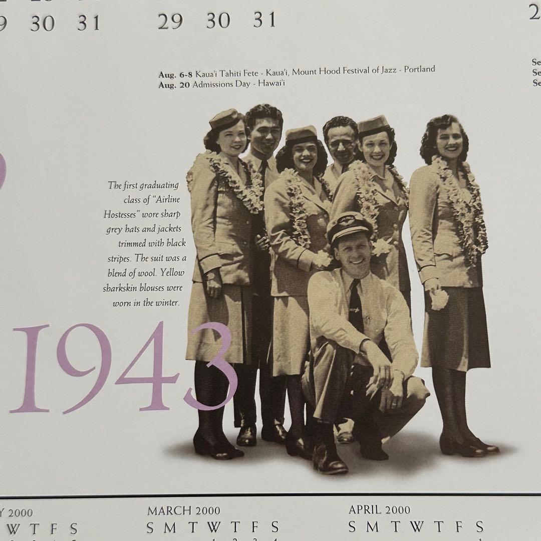 99年旧ロゴHAWAIIAN AIRハワイアン航空オリジナルカレンダーポスター7