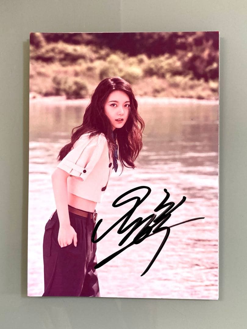 セール中…チャオ・ジンマイ直筆サイン2Lサイズ写真…