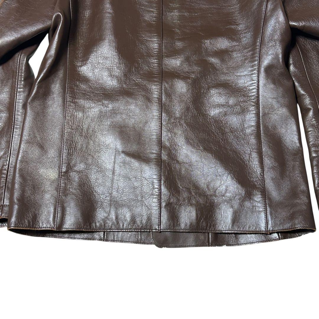 極美品　WORK NOT WORK スタンドカラー　ホースレザージャケット　M