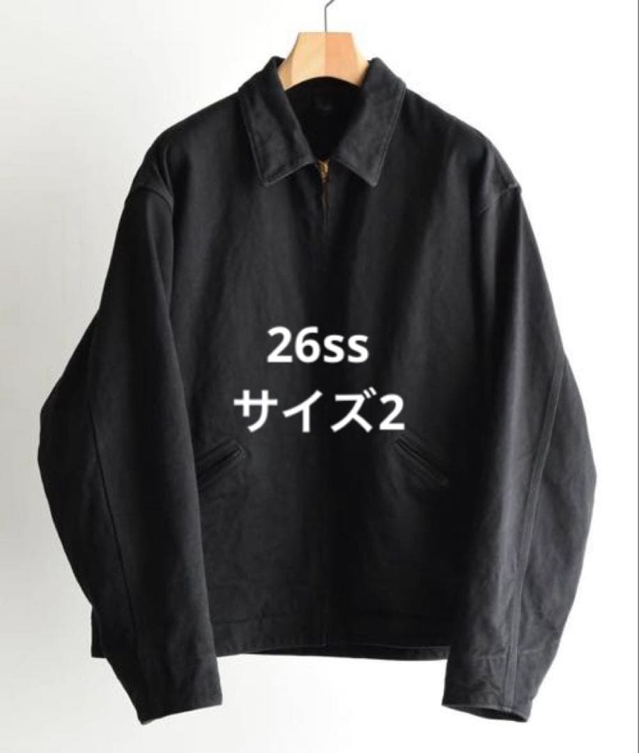 COMOLI BLACK DENIM ZIP SHORT JACKET サイズ2