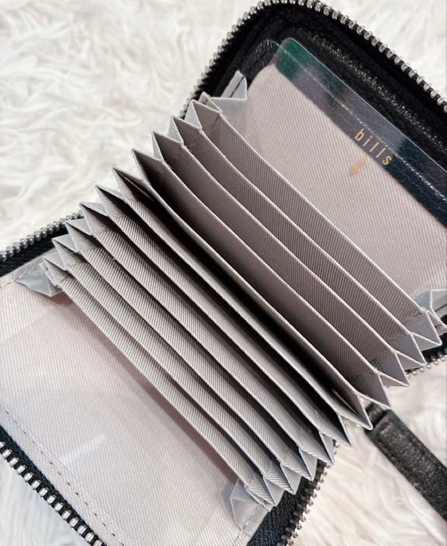 【美品】「PEZ×perche×ear」コラボジャバラ折り財布　黒