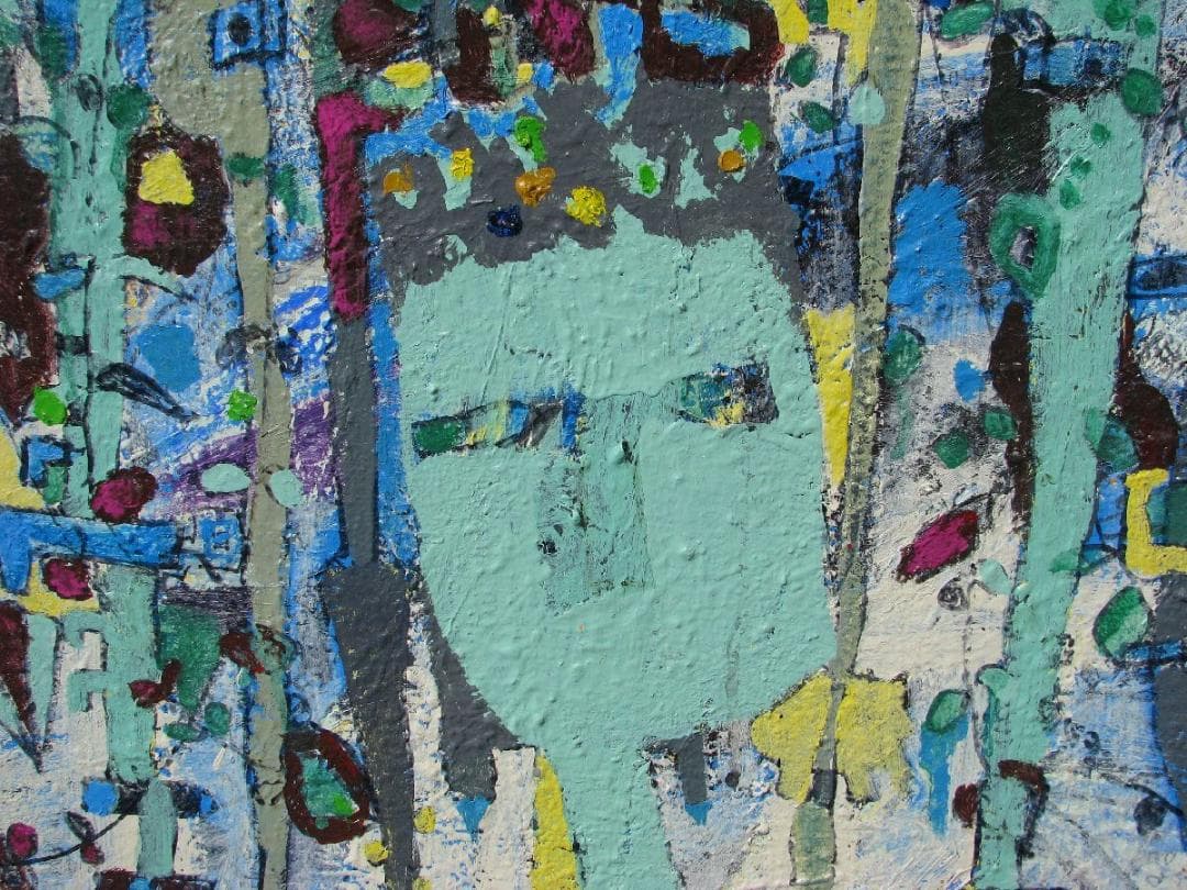 ☆決算☆尼崎～西宮～伊丹,前衛美術,埋もれた鬼才,西口典子「花冠」20号油彩