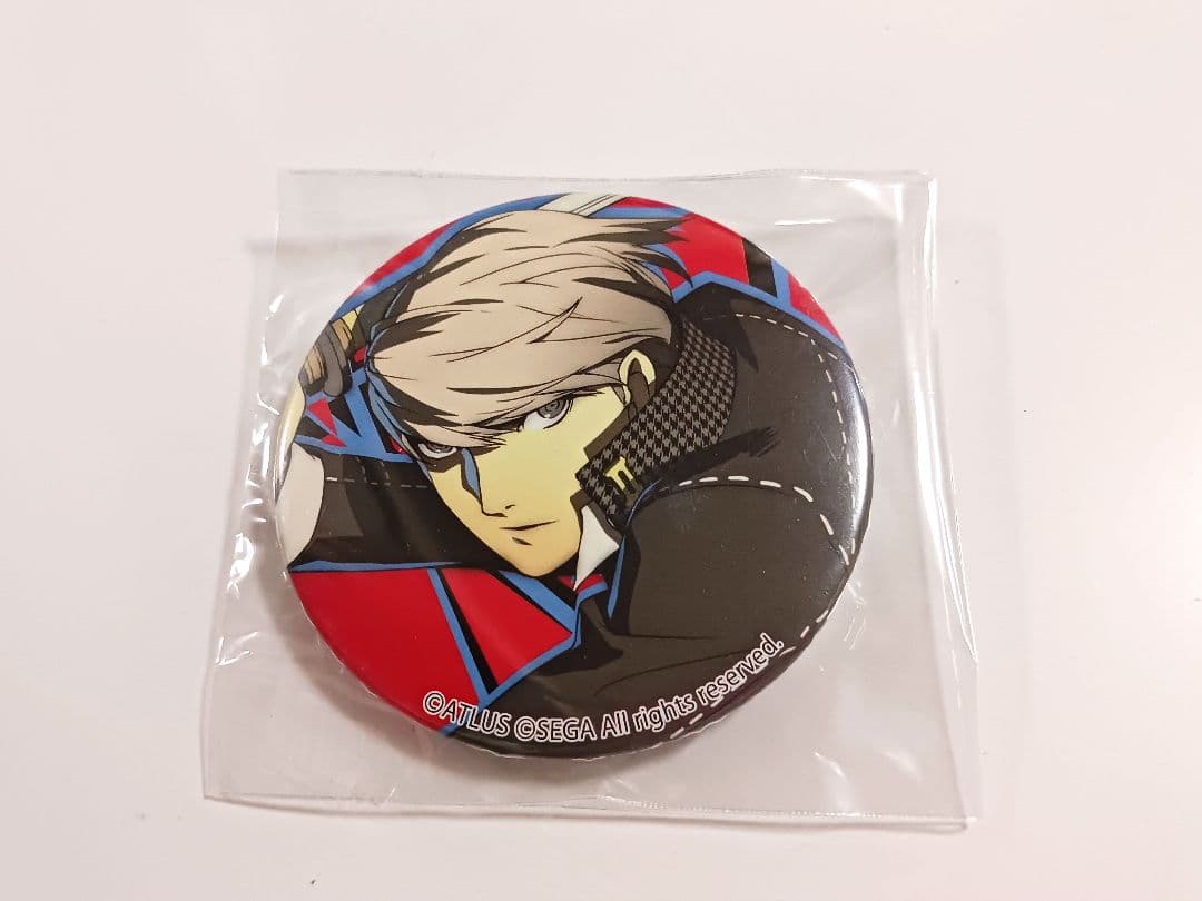 ペルソナ P4U2 LHPコラボ缶バッジ p4 鳴上悠 主人公　番長