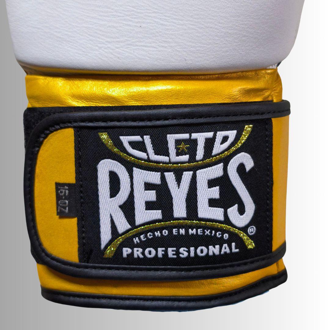 CLETO REYES ボクシンググローブ 16 OZ ゴールド/白/黒