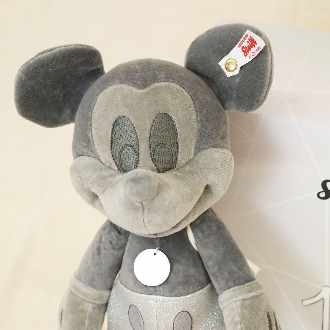 ミッキーマウスプラチナ　シュタイフD100 ディズニー　ぬいぐるみ
