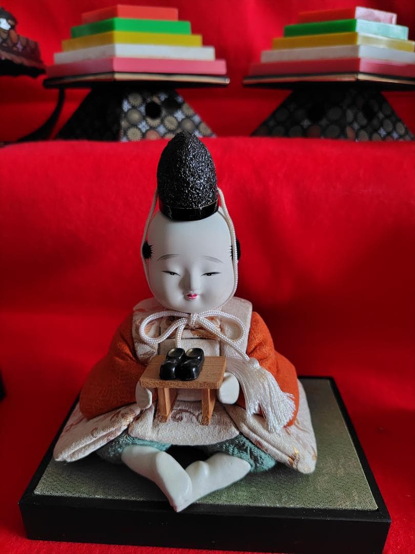 人間国宝　無形文化財　原米州　雛人形のみ