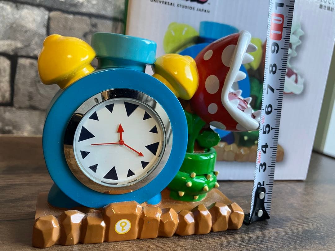 マリオ　置き時計　パックンフラワー　usj　フィギュアクロック