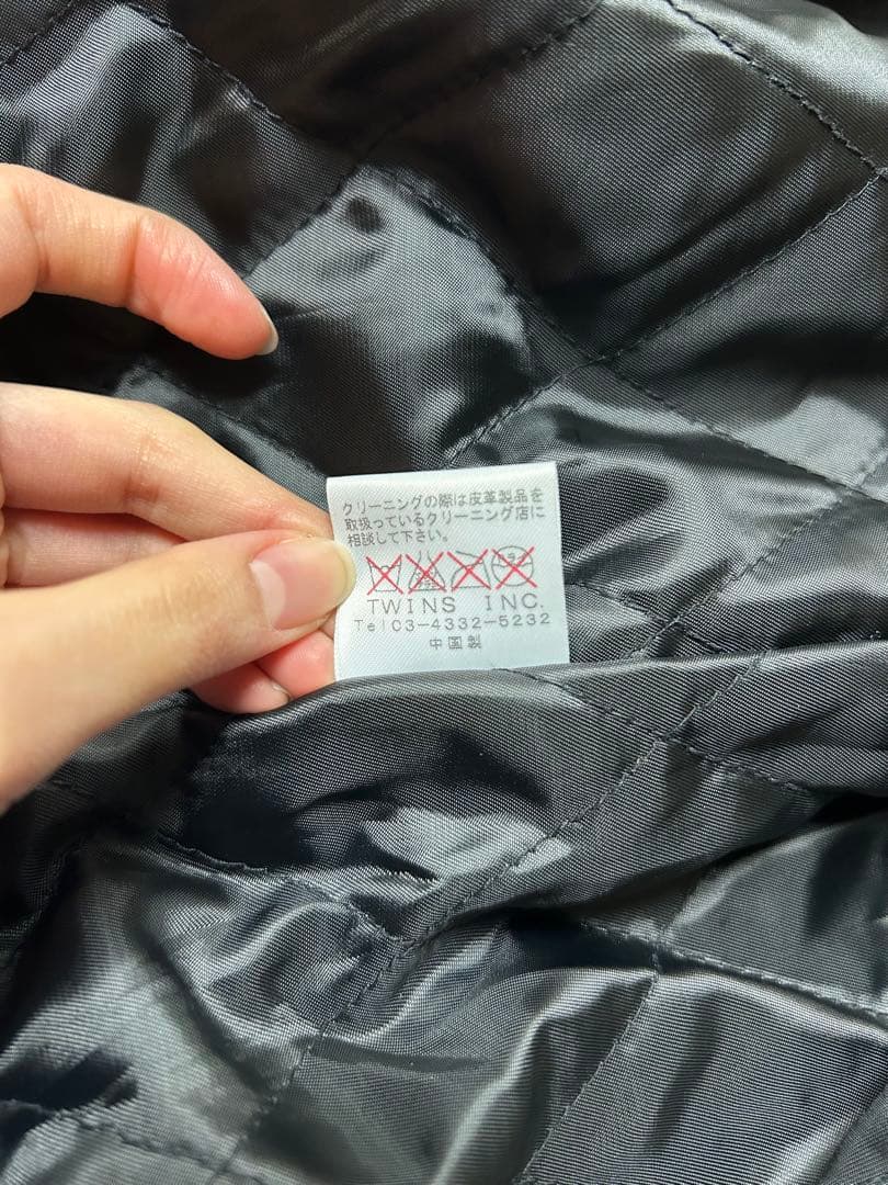 Acoustic ブラック　レザー　シングルライダースジャケット　Lサイズ