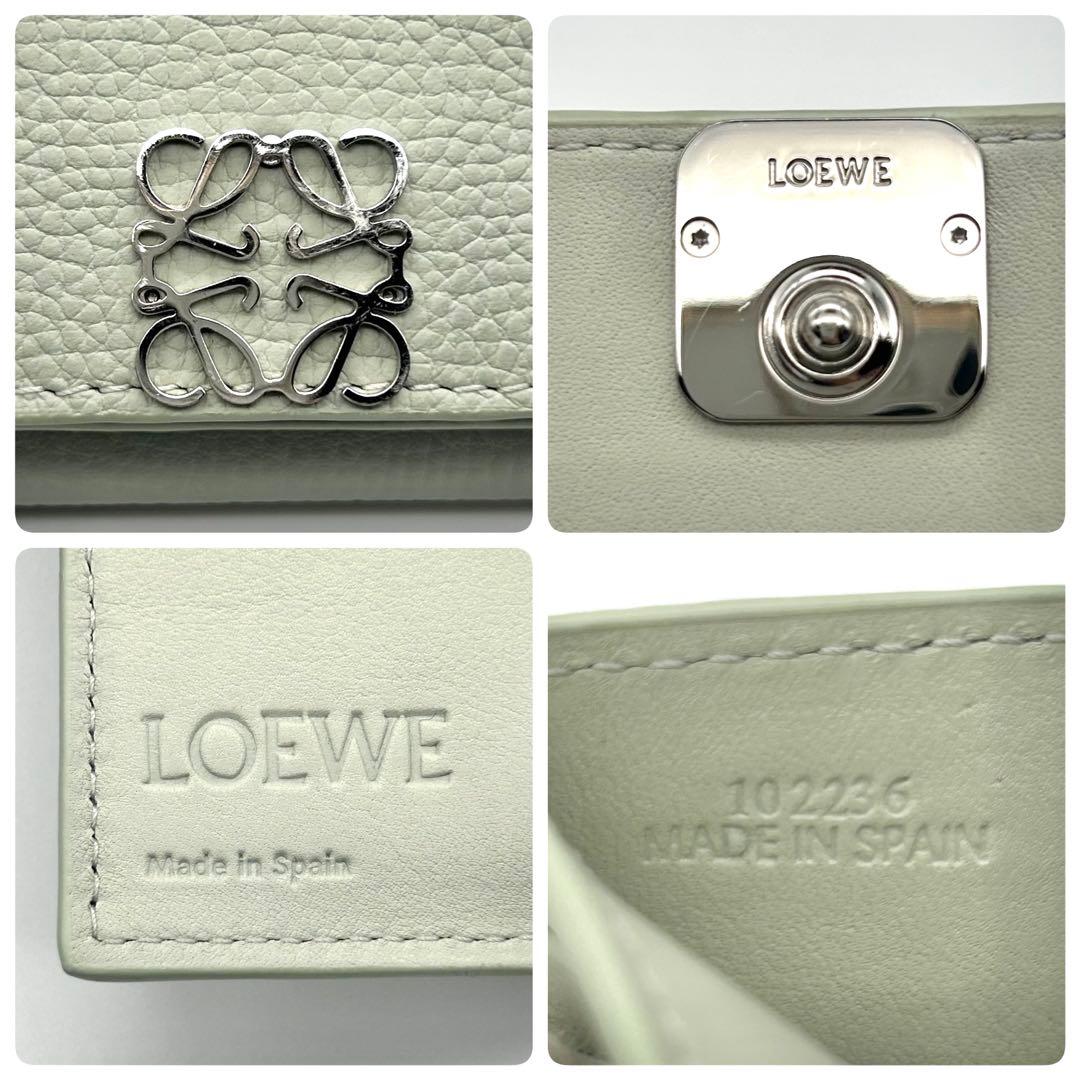 【ぷーちゃん】 ロエベ アナグラム トライフォールド ウォレット