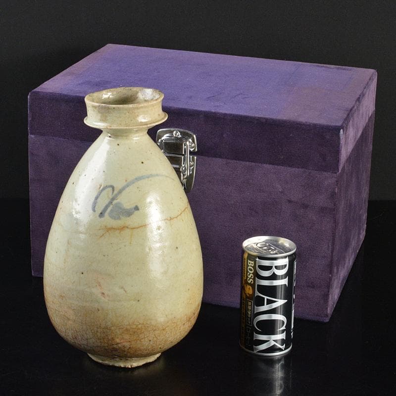 朝鮮美術　李朝　高麗白磁　染付　徳利　M　R6969B