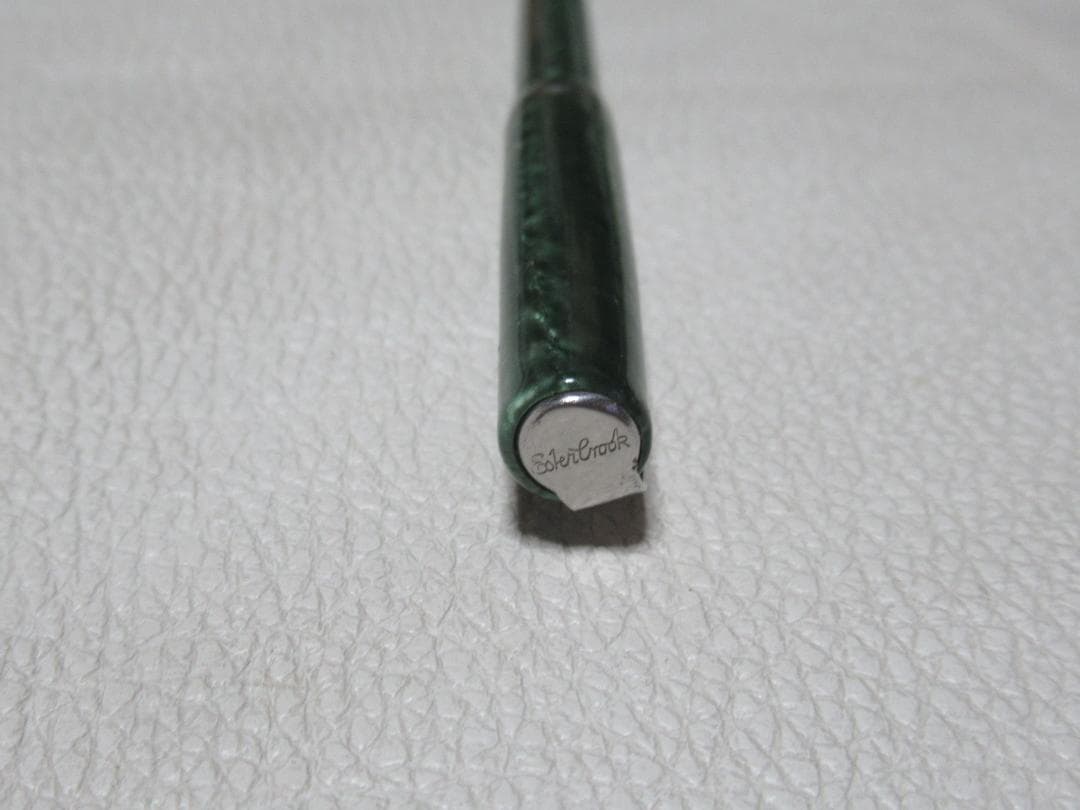 美品 希少 1950年代 米国製◆エスターブルック 緑黒模様セルロイド ペンシル