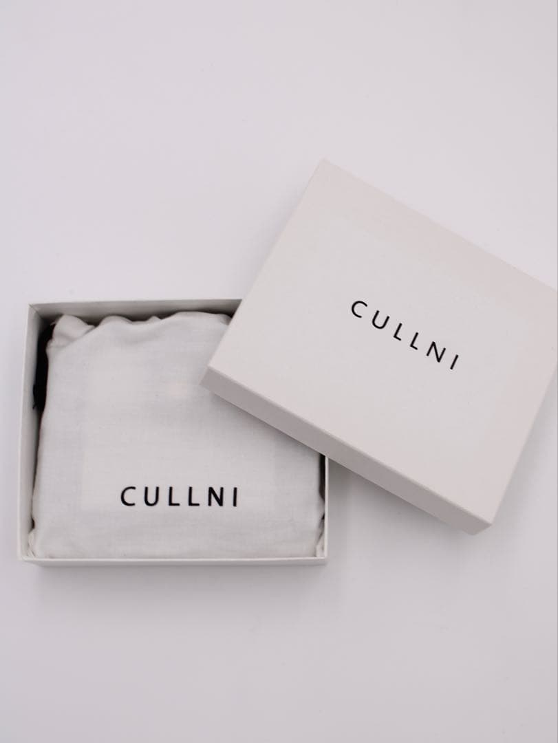 CULLNI クルニ 財布 本革 牛革 二つ折り ブラックメンズ レディース