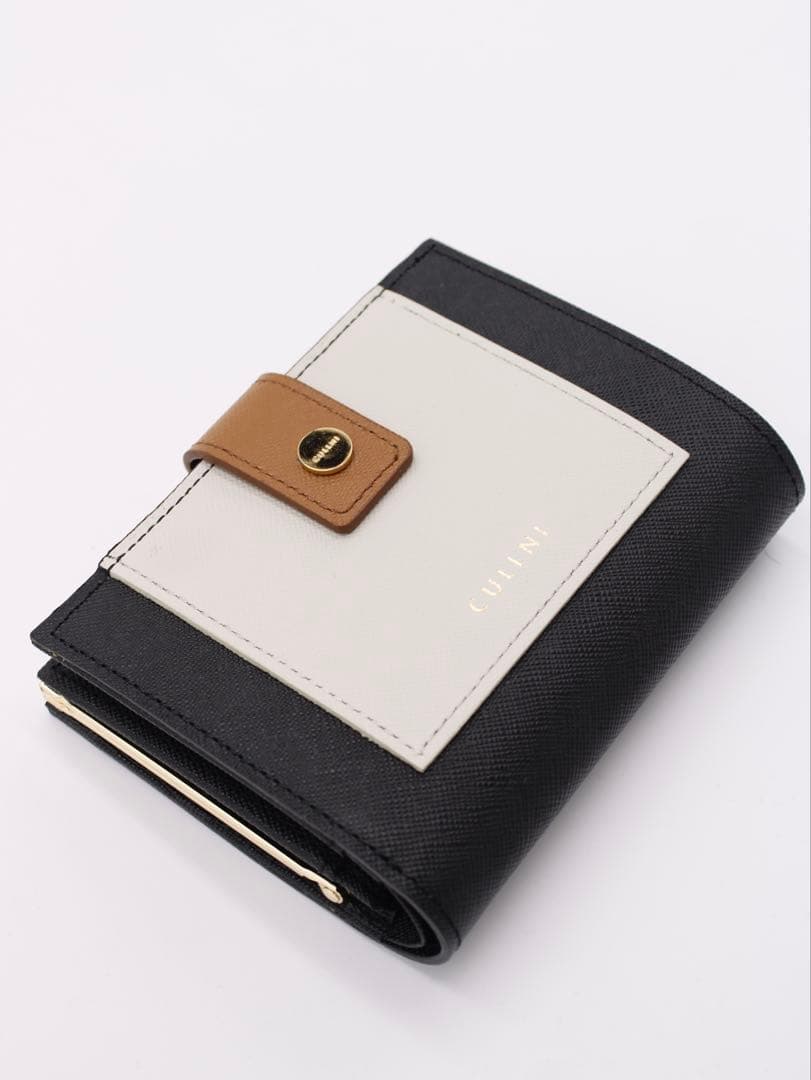 CULLNI クルニ 財布 本革 牛革 二つ折り ブラックメンズ レディース