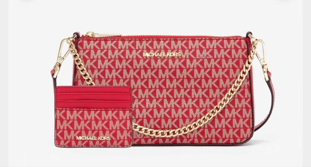 【ゆづ】マイケルコース ポシェット＆カードケース セット 赤