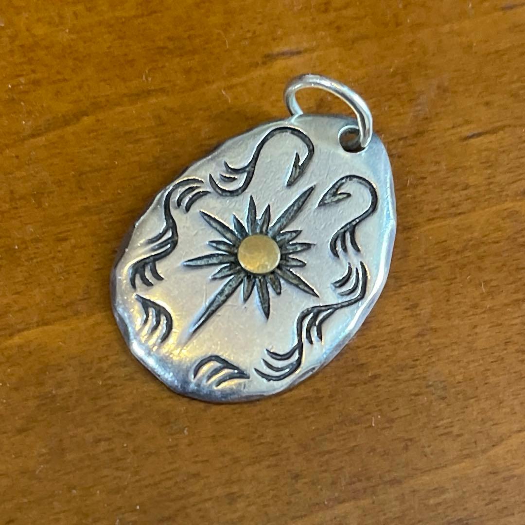 TA yama　 ペンダントトップ シルバー　ヴィンテージ たたき